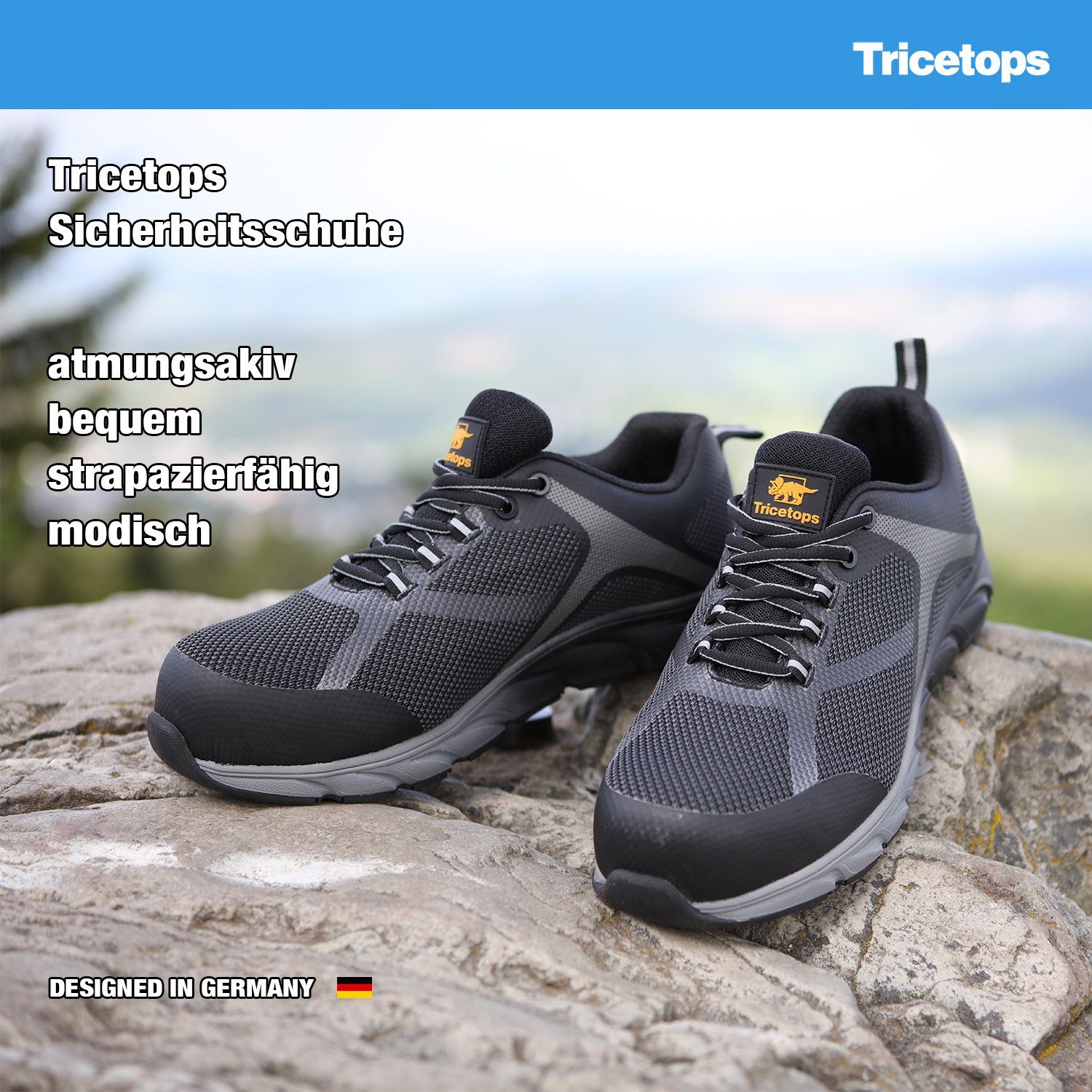Tricetops CM232 Sicherheitsschuhe S1P Arbeitsschuhe Herren metallfreie Arbeitsschuh