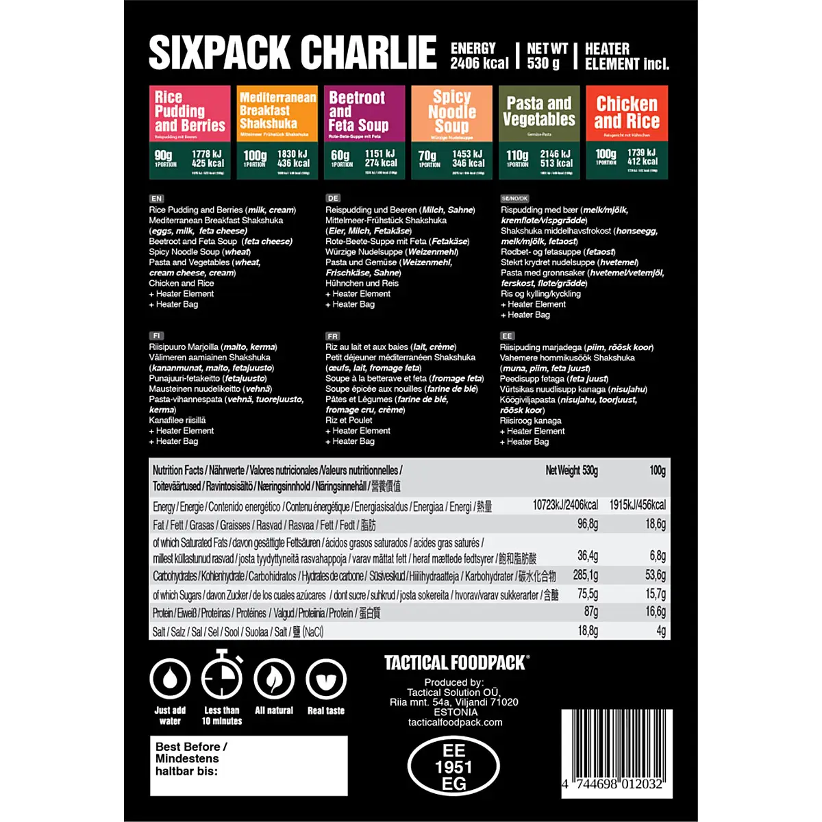 Tactical Foodpack Sixpack Charlie