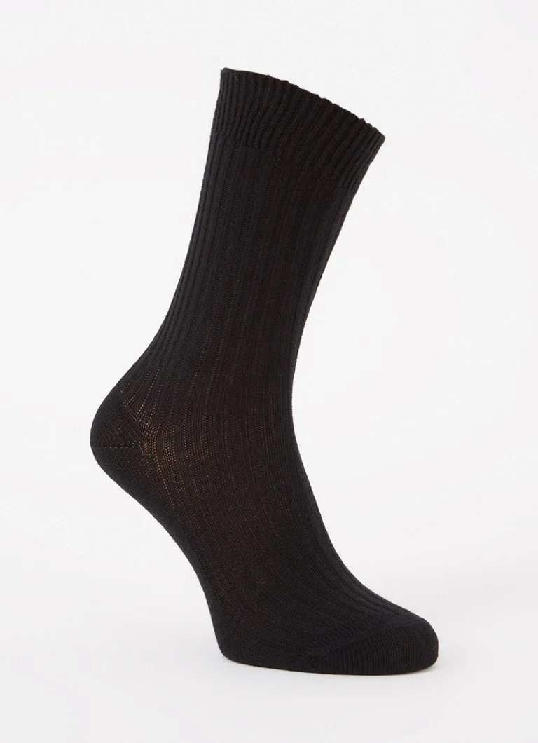 Kunert Rib knitted socks in alpaca wool blend