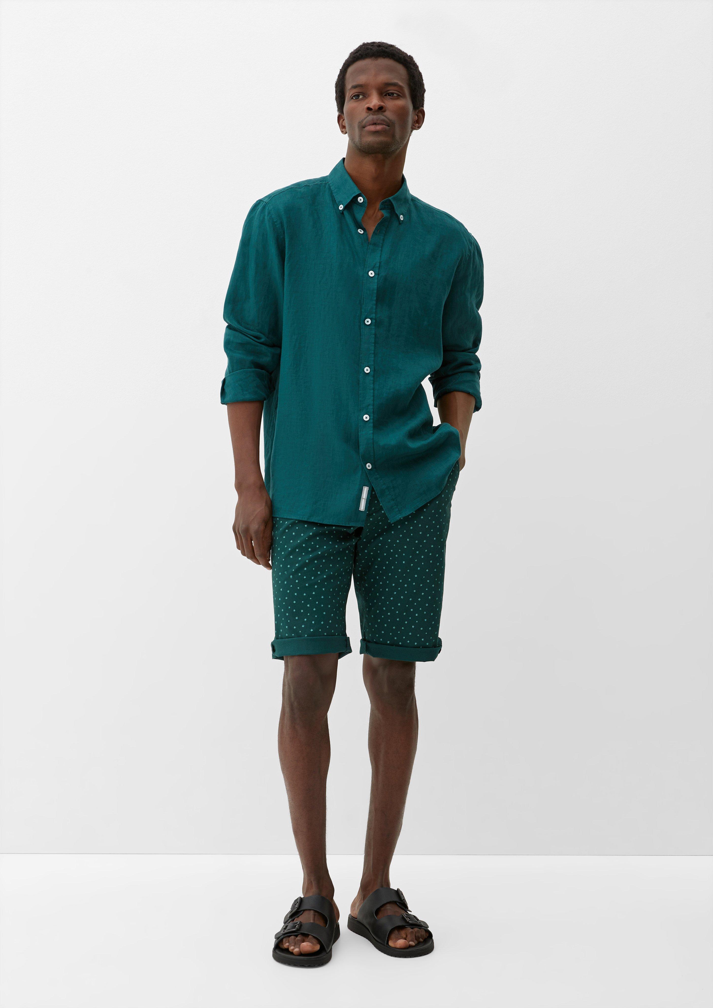 Slim: Bermuda mit Allover-Print  2128989-79A0