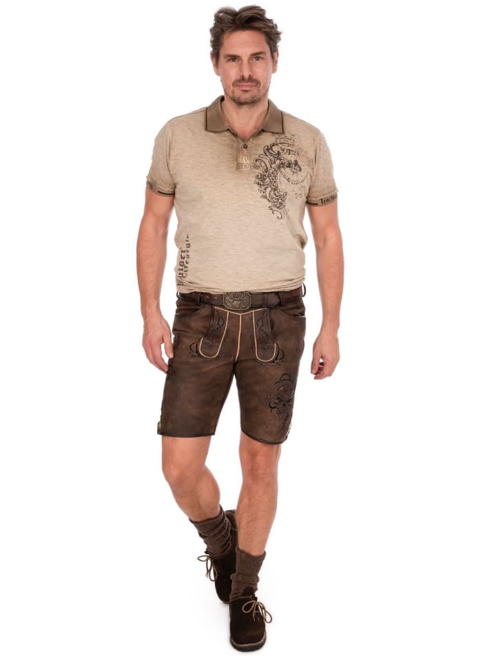 Spieth & Wensky Lederhose DEMOS in braun günstig kaufen 52