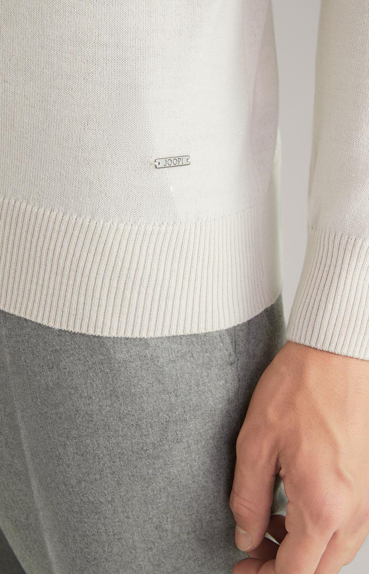 Merinowoll-Pullover Donte in Beige