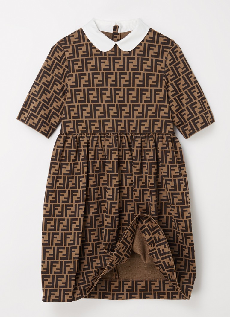 Fendi Shirt dress with logo print