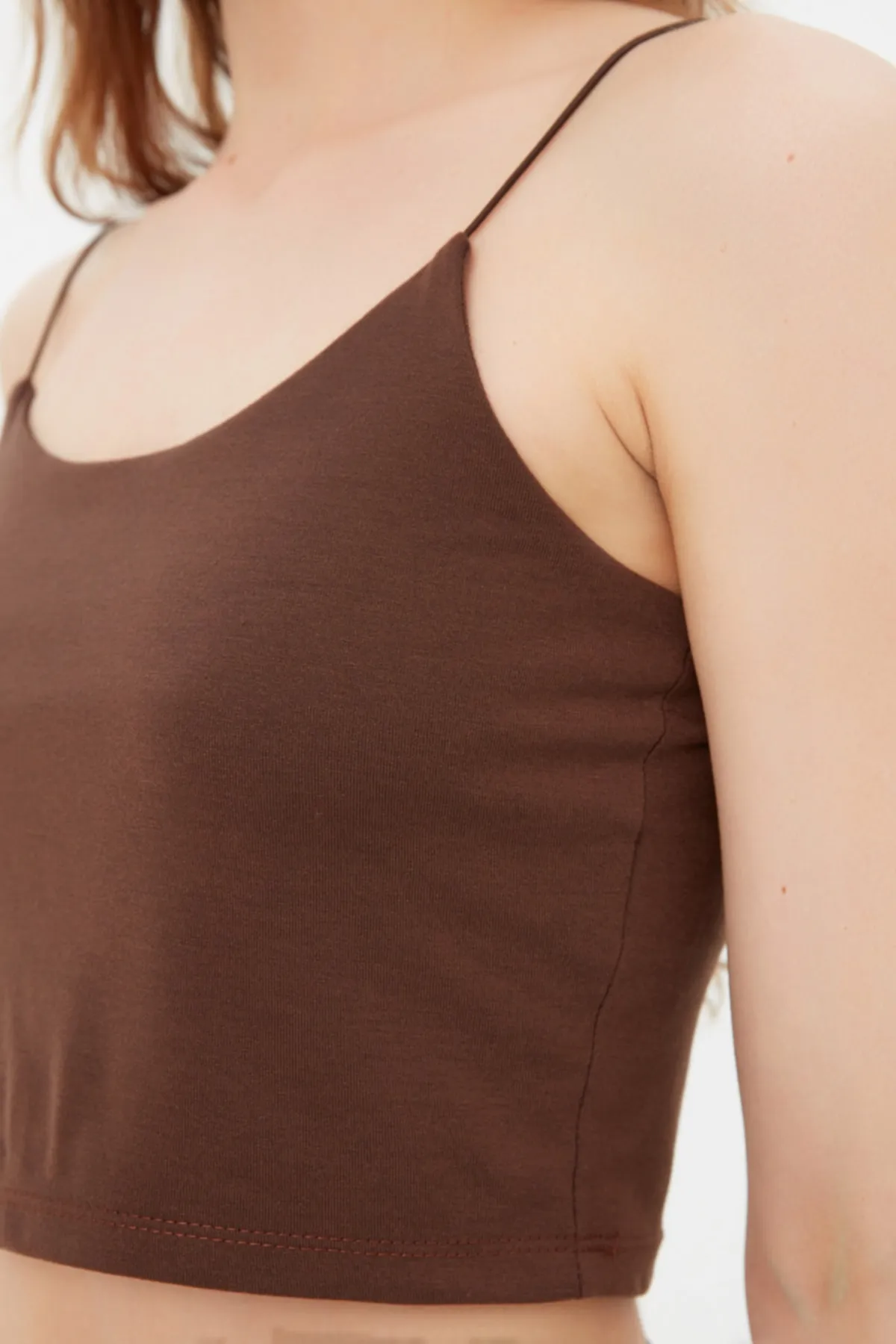 Trendyol Collection  Unterhemd - Braun - Slim Fit