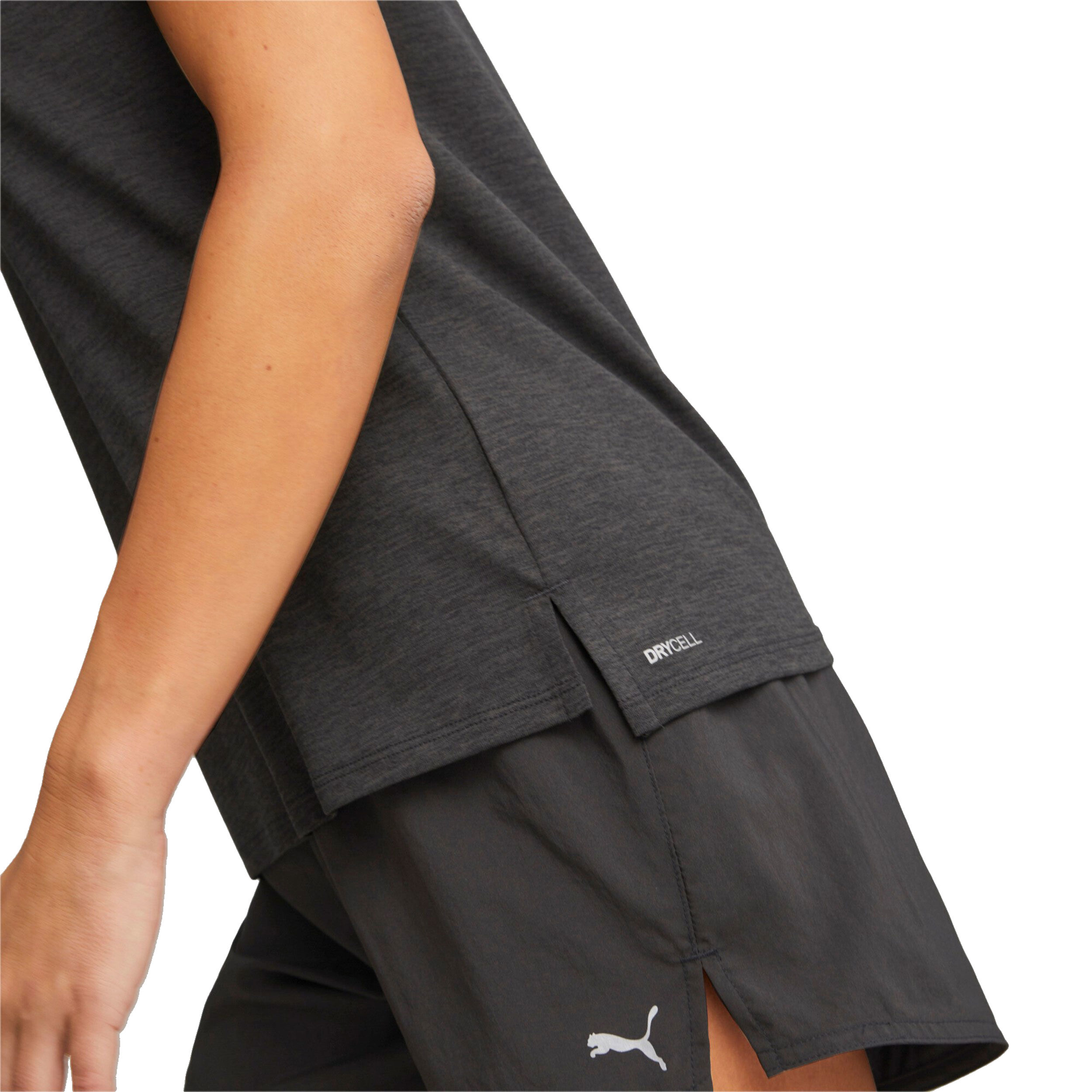Run Favorite Heather Laufshirt Damen - Dunkelgrau