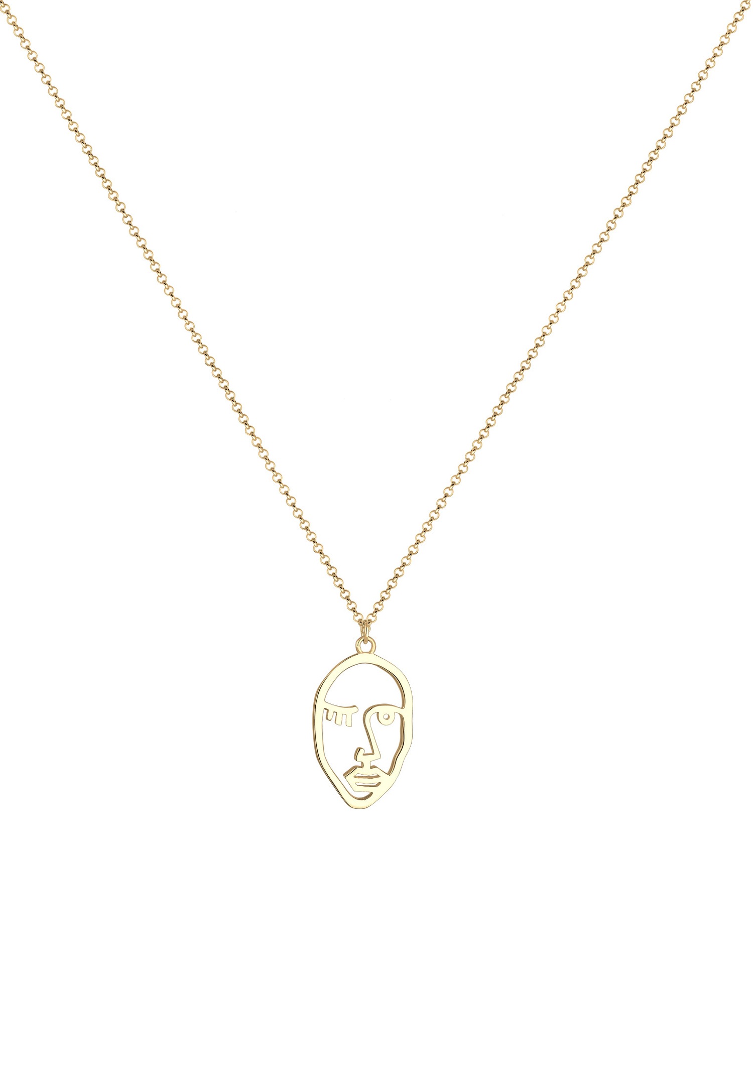 Elli Twinkle Face Collier Femme (925/1000) Argent