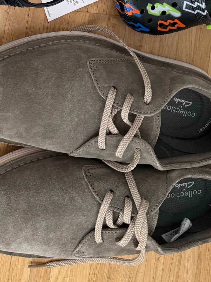 Clarks Leder-Schnürschuhe ''Forge Vibe'' in Khaki günstig kaufen 42