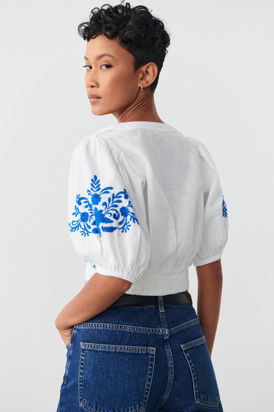 Embroidery top
