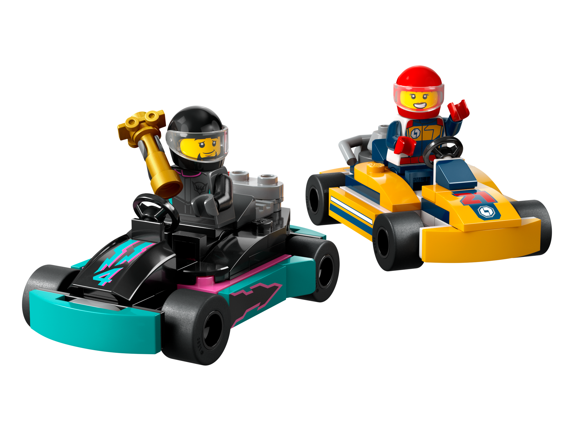 Go-Karts mit Rennfahrern 60400