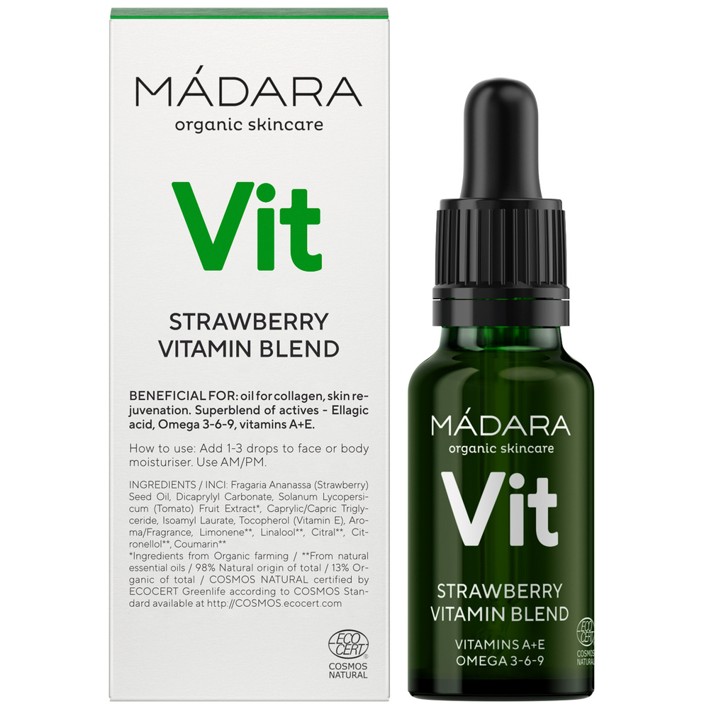 Madara CUSTOM ACTIVES Strawberry Vitamin Blend Mélange Vitamines et Fraise