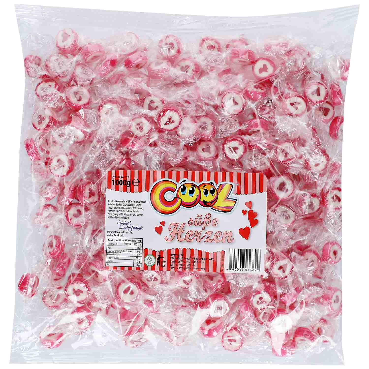 Cool Süße Herzen Bonbons 1kg