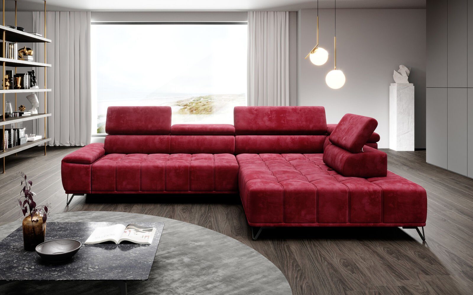 JVmoebel Ecksofa, Ecksofa L-Form Couch Wohnlandschaft Eck Couchen Möbel
