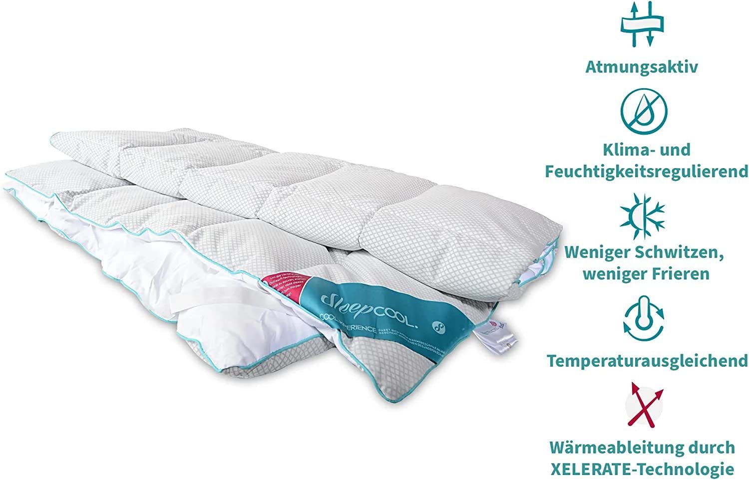 Matratzenauflage Matratzenauflage m. Kühleffekt COOL.XPERIENCE - Angenehmes Schlafklima SleepCOOL, Klimaregulierend