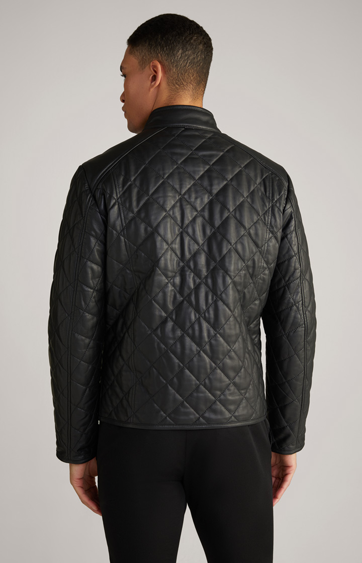 Lederjacke Boy in Schwarz