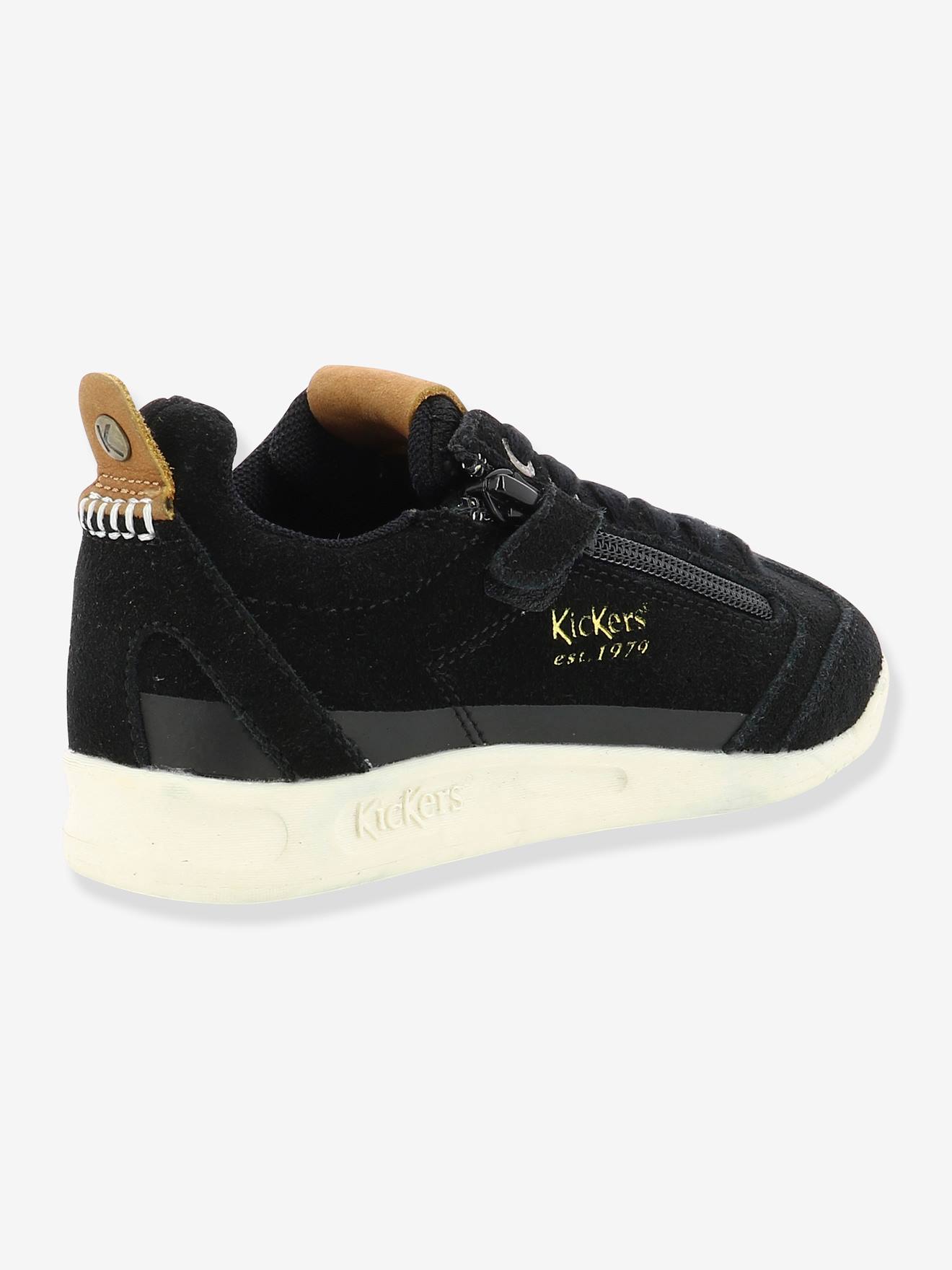 Baskets Sneakers fille Kick 18 CDT Zip KICKERS® noir