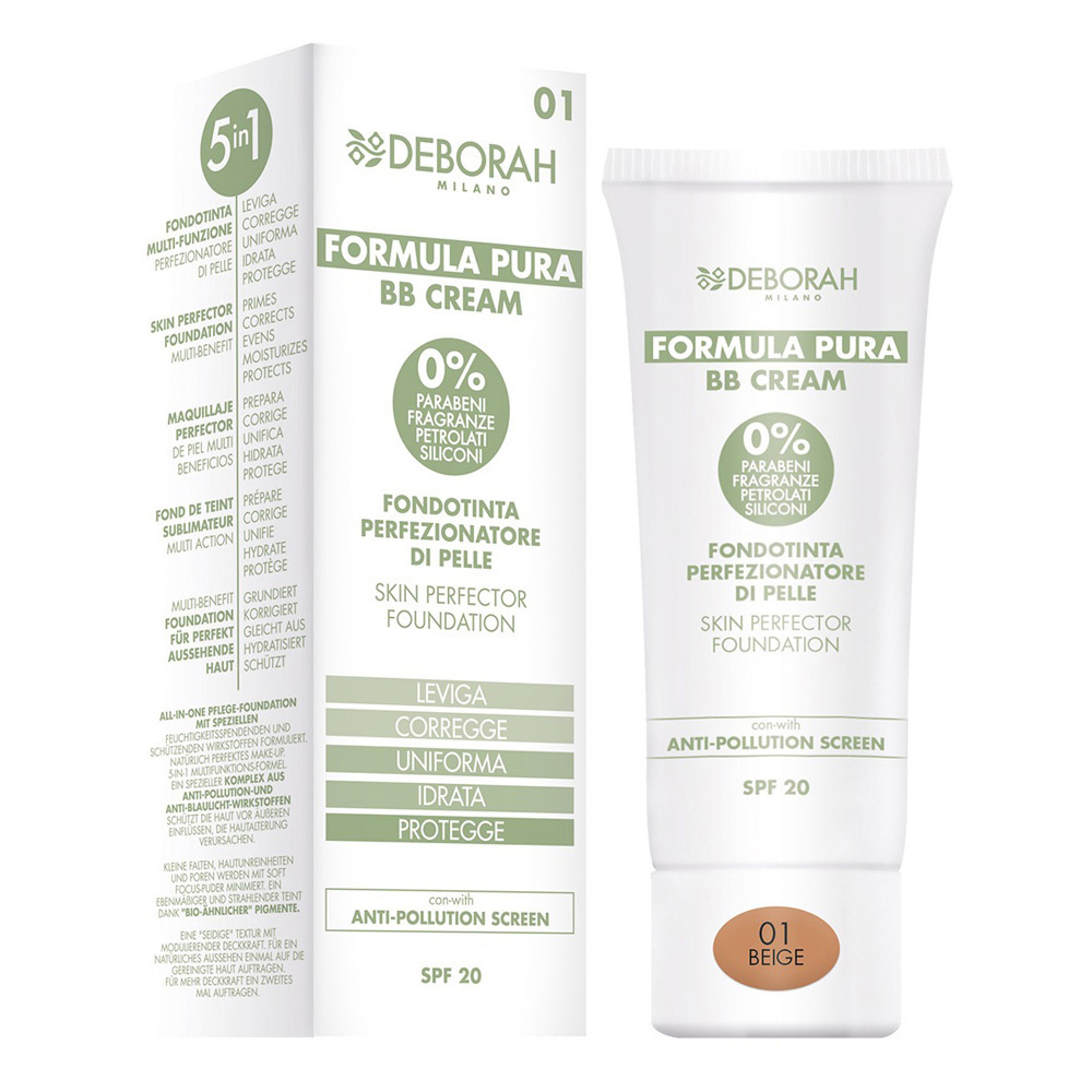 deborah milano BB Crème Formula Pura FOND DE TEINT