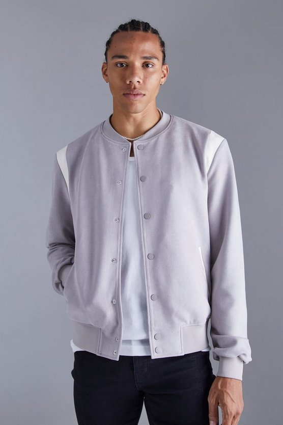 Tall Wildleder-Bomberjacke
