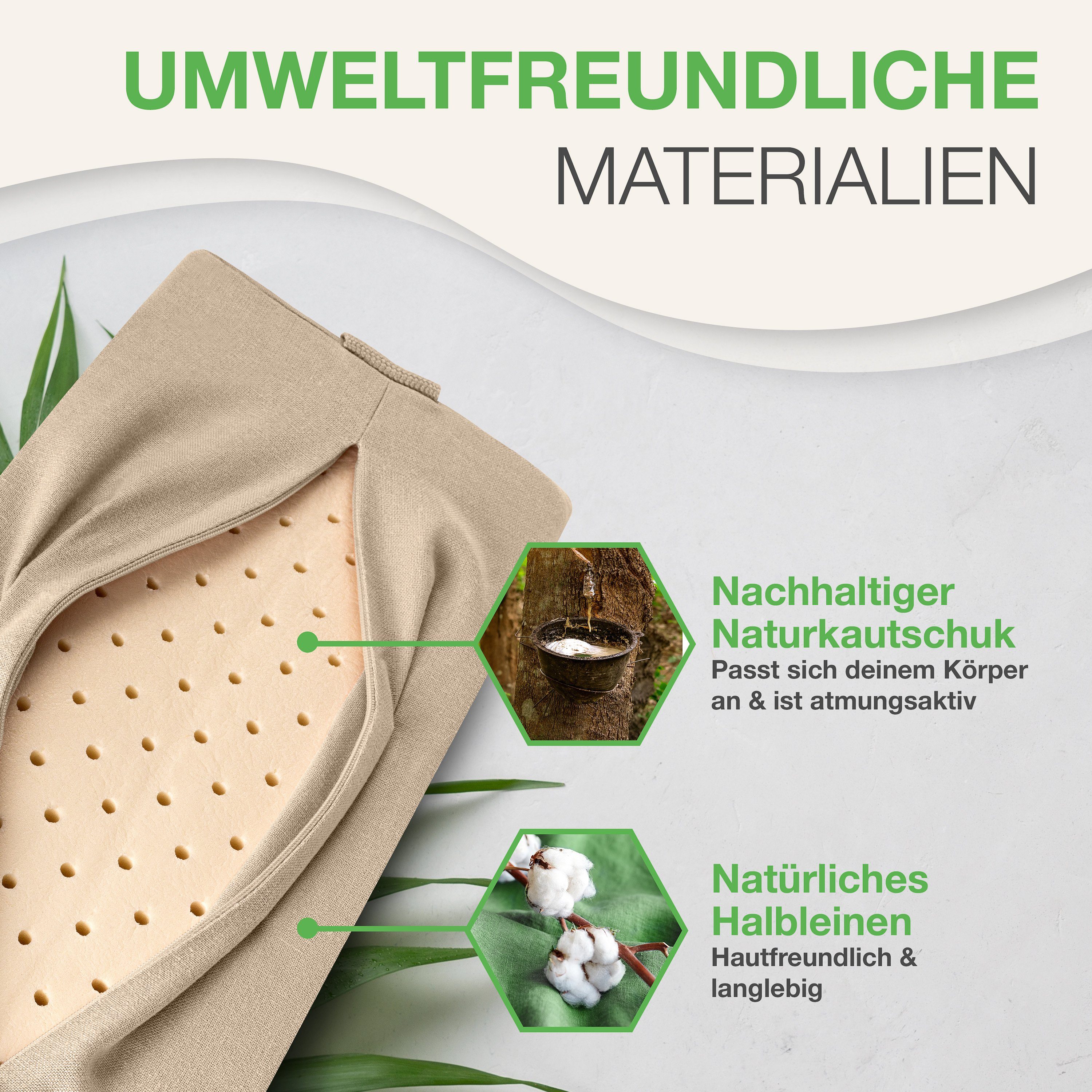 BACKLAxx® Nackenrolle Akupressur, Akupressur Kissen Nacken, Akupressur Kissen 40 x 18 x 11 cm, Insgesamt 2.592 Spitzen