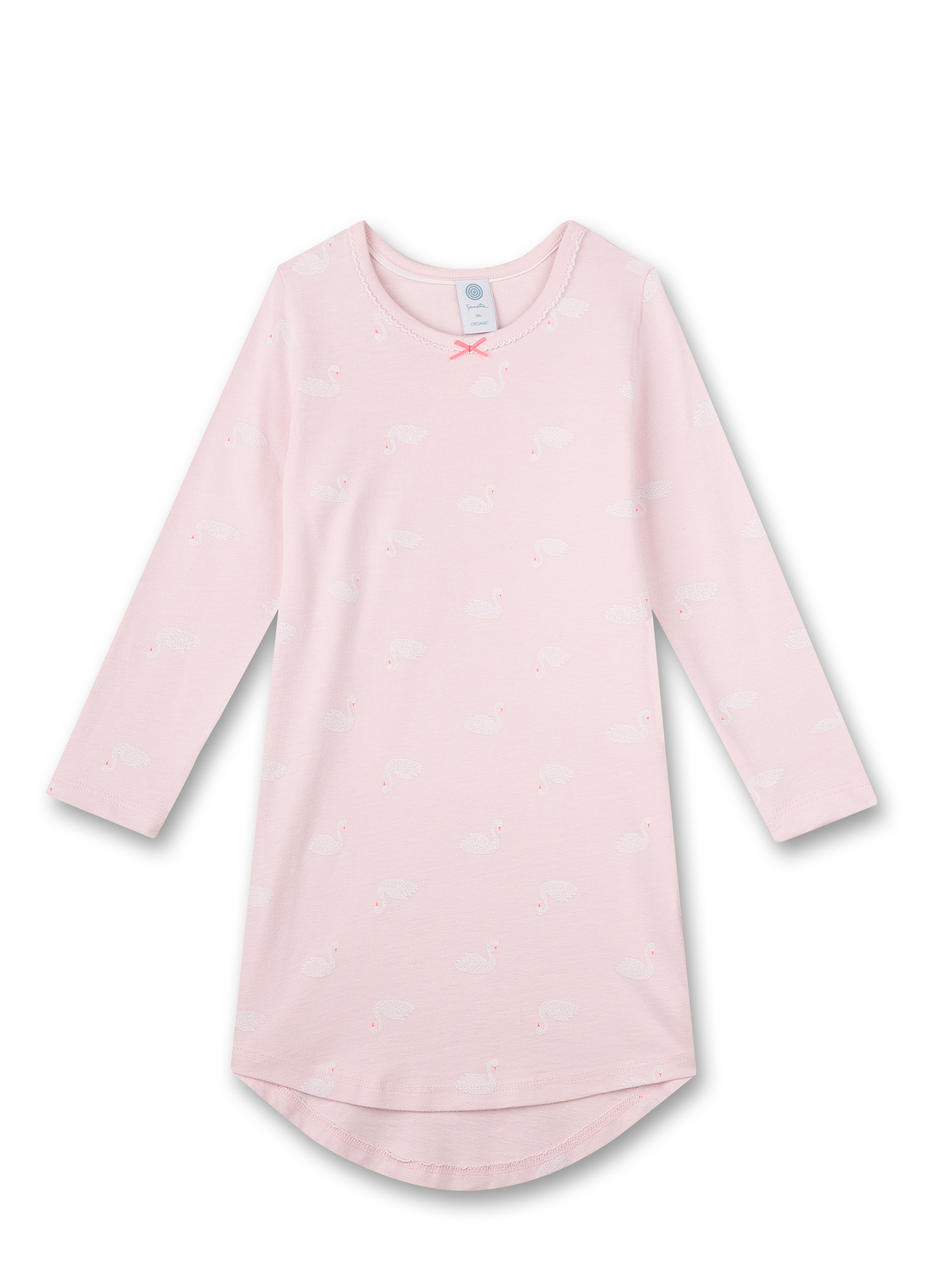Mädchen-Nachthemd Rosa Schwan