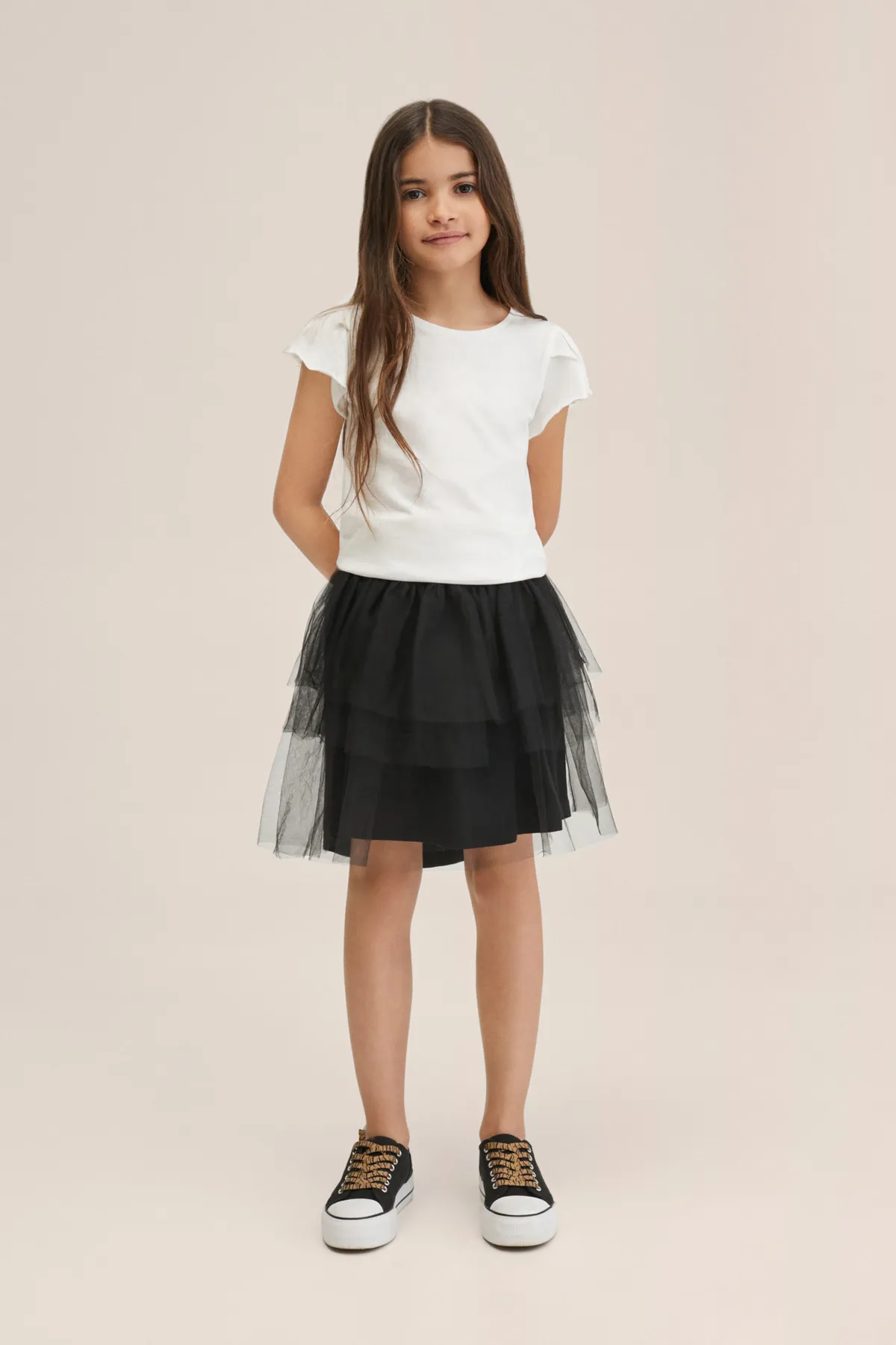 MANGO Kids  27094766 Röcke und Shorts Schwarz