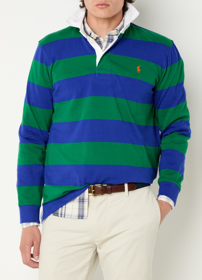 Ralph Lauren polo majica regularnog kroja s logotipom i prugastim printom