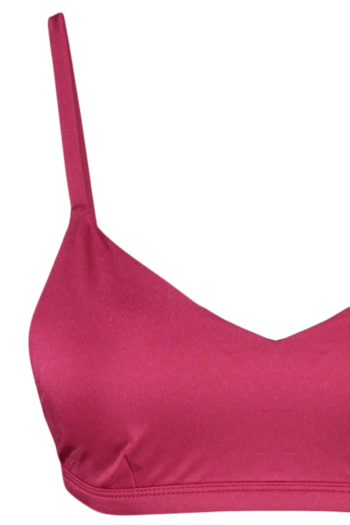 Trendyol Collection  Weinrotes Bustier-Bikinioberteil TBESS21BU0104