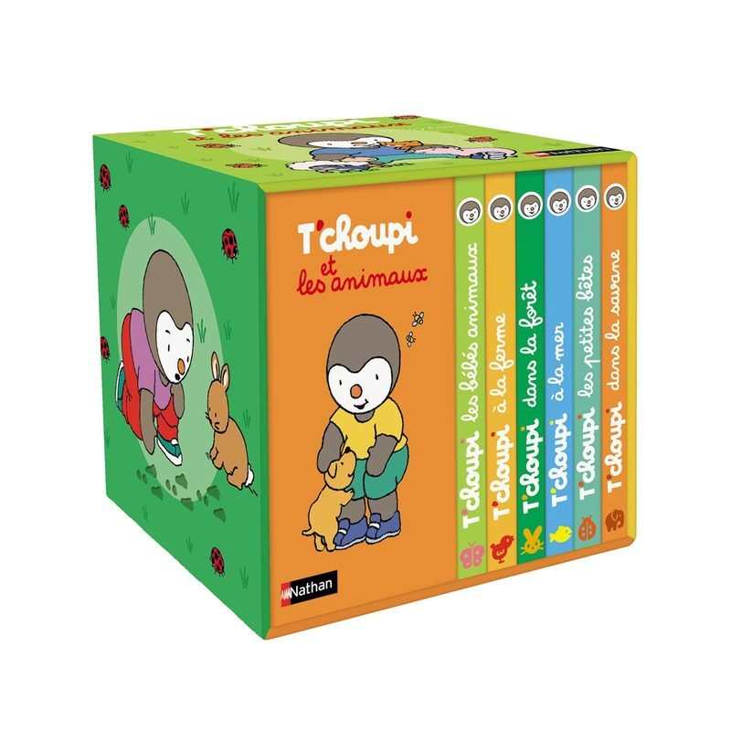 Coffret Bibliotheque tchoupi animaux - Nathan Jeunesse