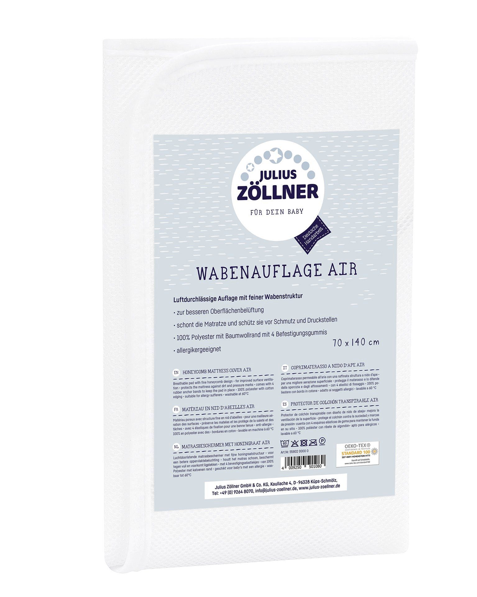 Matratzenschutzbezug Julius Zöllner Baby Matratzenauflage/Matratzenscho Julius Zöllner
