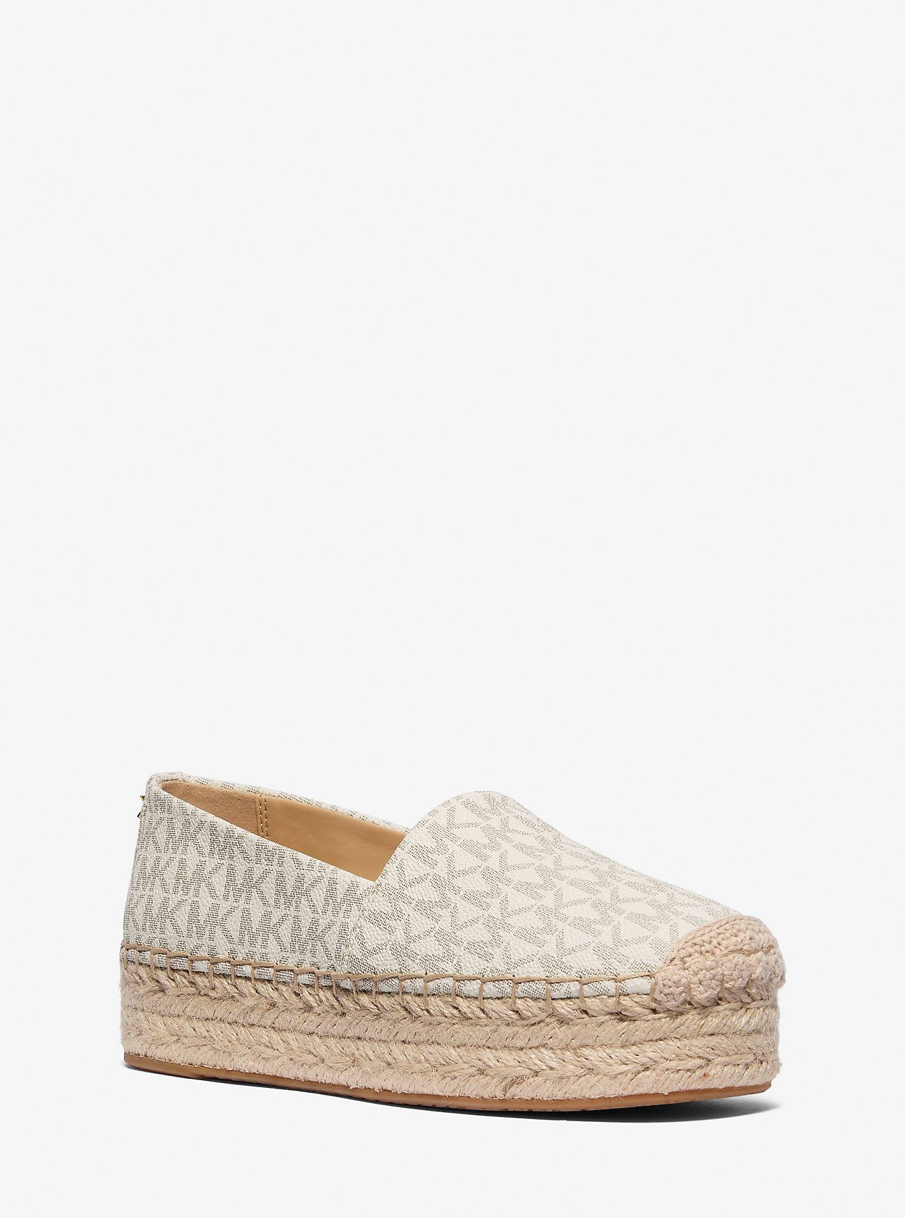Lynn Signature Logo Platform Espadrille - VANILLA