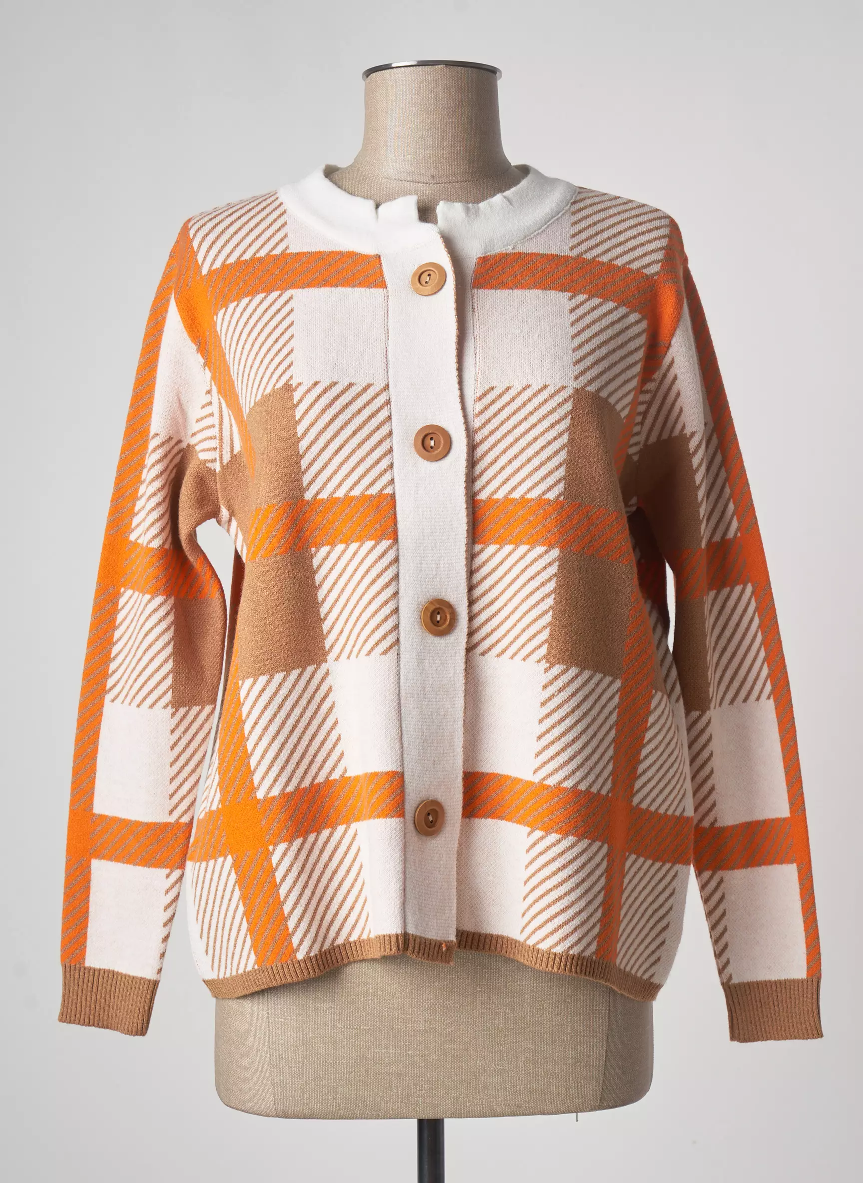 Pame Carrioni Cardigans Femme couleur orange