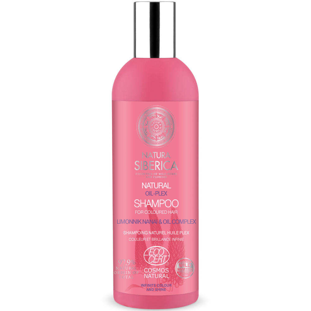 Natura Sibérica Shampoing aux Huiles Protectrices Shampoing Couleur et Brillance Infinie