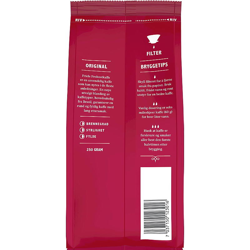 Friele Kaffe Friele filtermalt 250 g