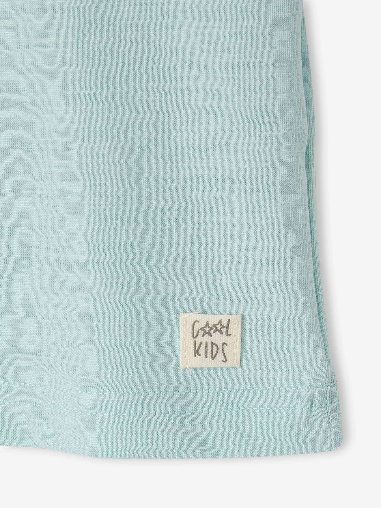 Vertbaudet Jungen T-Shirt BASIC, personalisierbar Oeko-Tex - türkis
