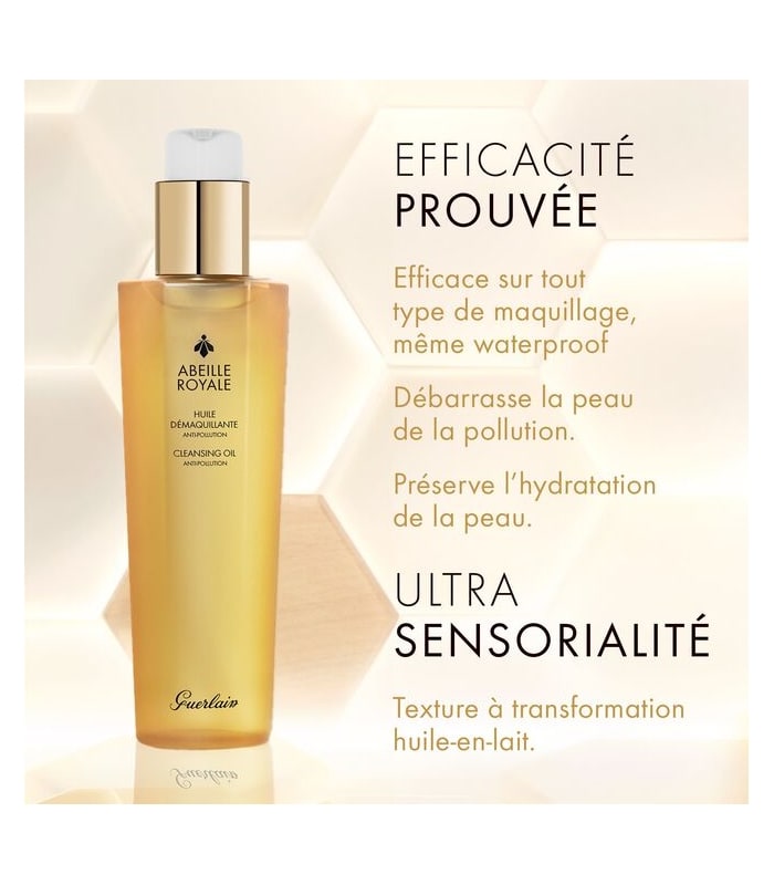 Guerlain-ABEILLE ROYALE-Huile Démaquillante Anti-Pollution