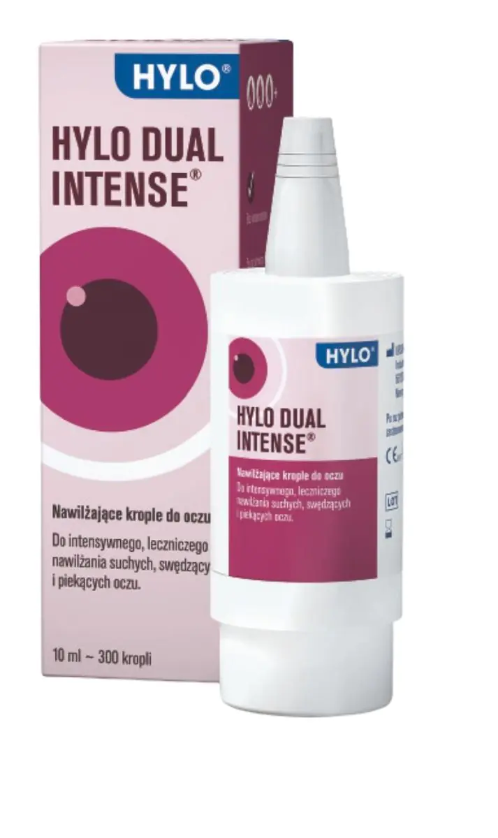 „Hylo Dual Intense“ drėkinamieji akių lašai su ektoinu
