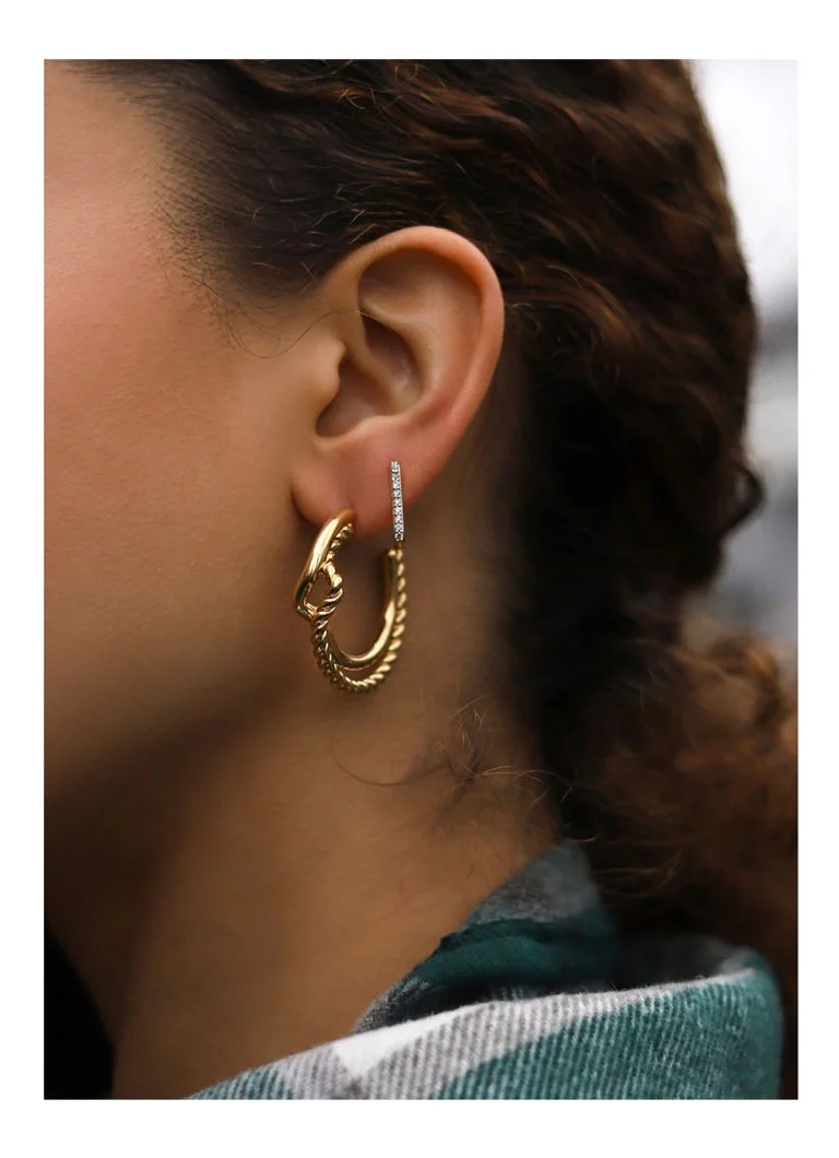 Missoma Pave Ovate gold-plated earrings