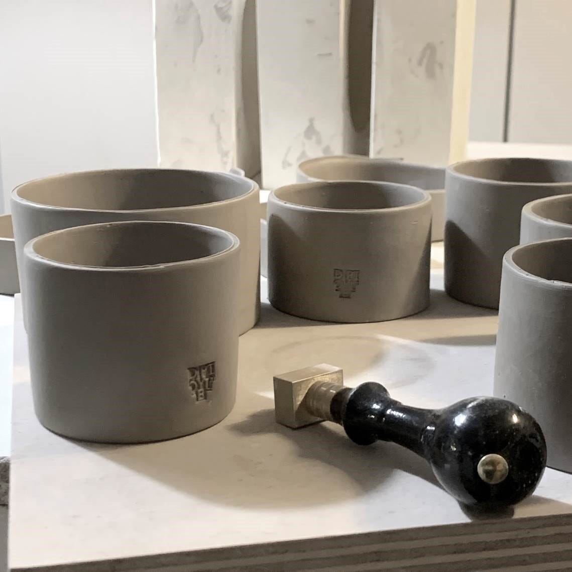 Tasse à thé - Anse pleine avec plateau