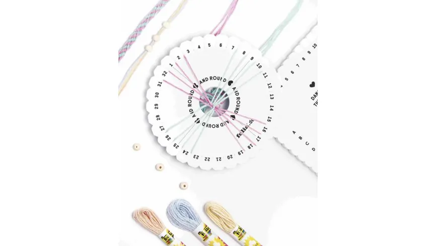 folia Kumihimo Bracelets Schmuckperlen Pastell Rainbow 16teilig