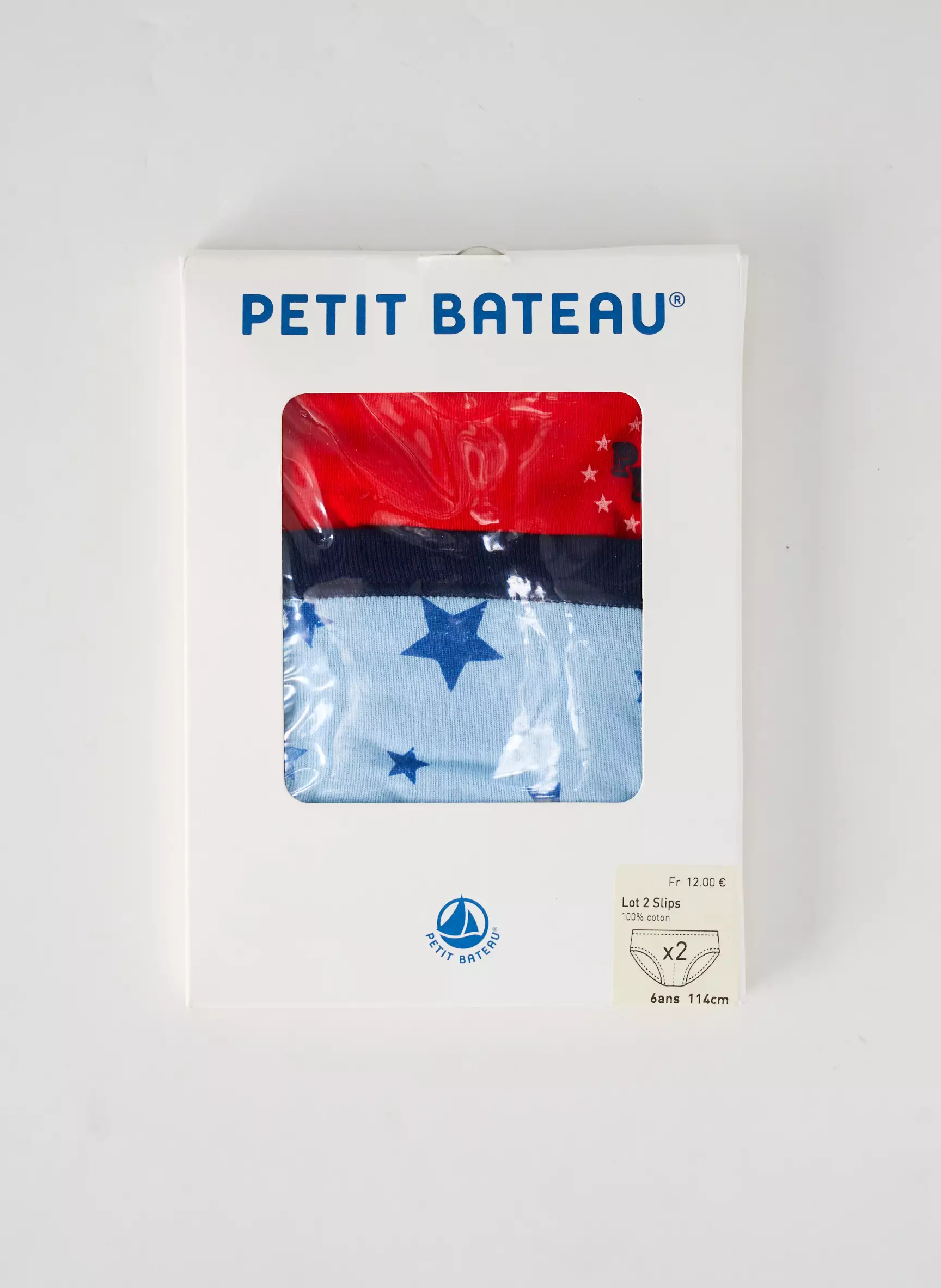 Petit Bateau Slips Garcon couleur bleu