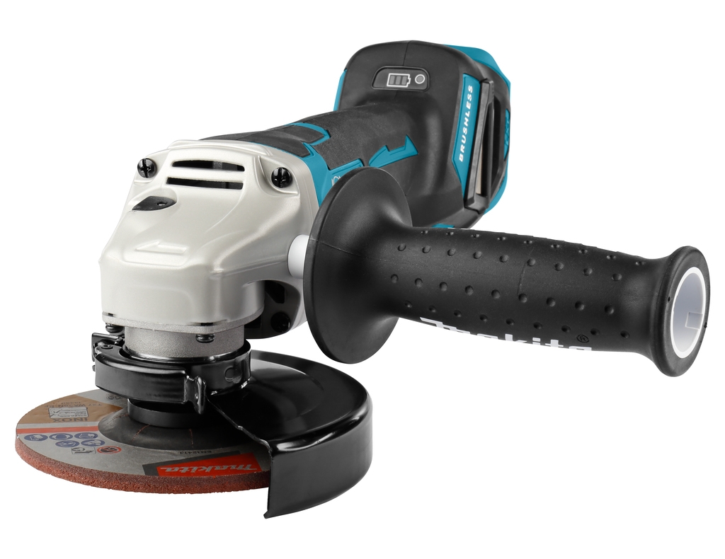 Polizor unghiular Makita DGA518ZJU 18V 125 mm (AWS) cu frână. În cutie Mbox, fără baterii și încărcător