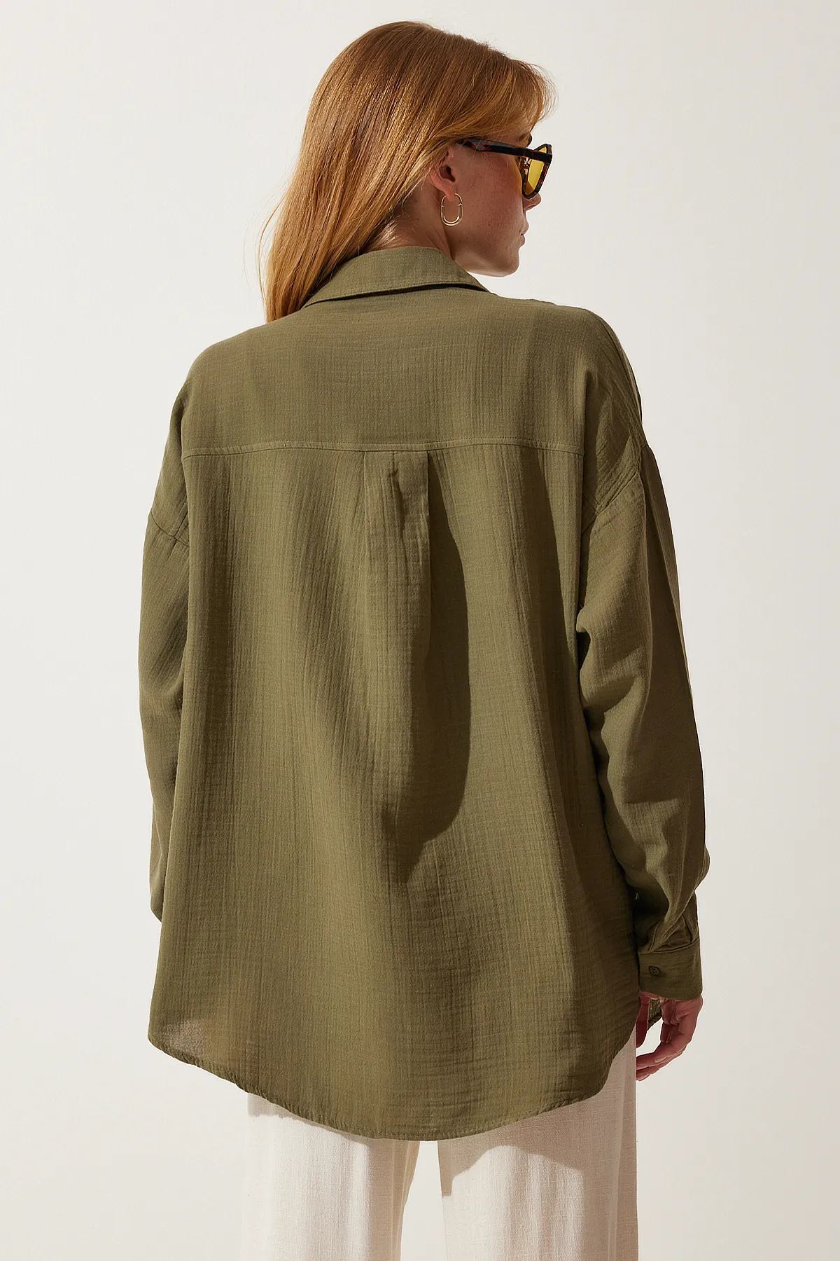 Happiness İstanbul  Hemd - Khaki - Oversized