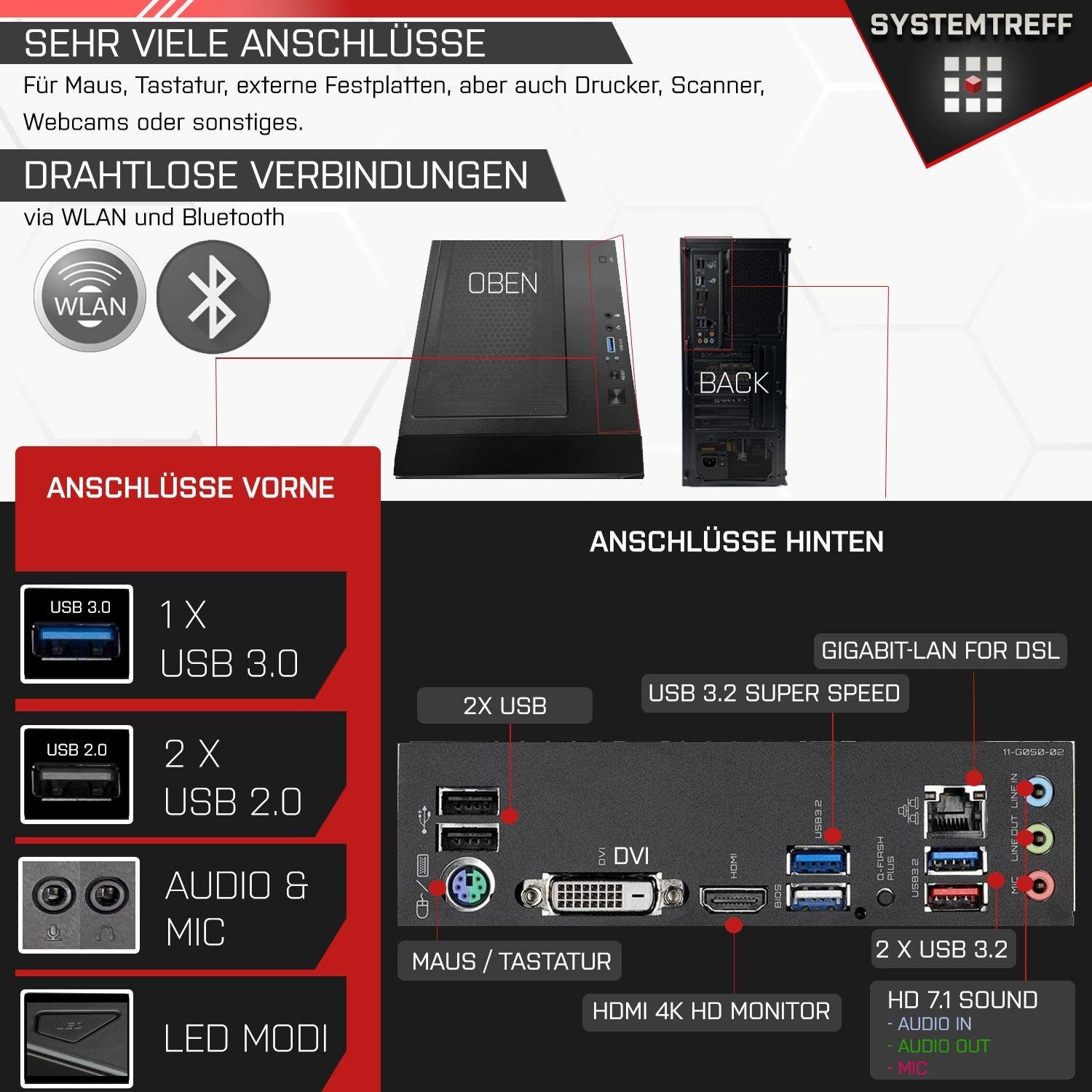 SYSTEMTREFF Gaming-PC-Komplettsystem (27