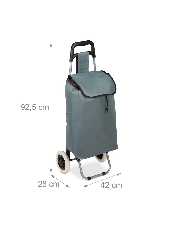 relaxdays Einkaufstrolley in Grau günstig kaufen onesize