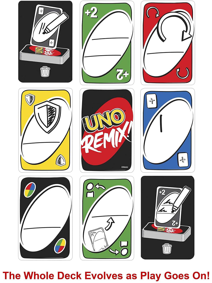 Mattel UNO Remix Kartenspiel in mehrfarbig günstig kaufen onesize