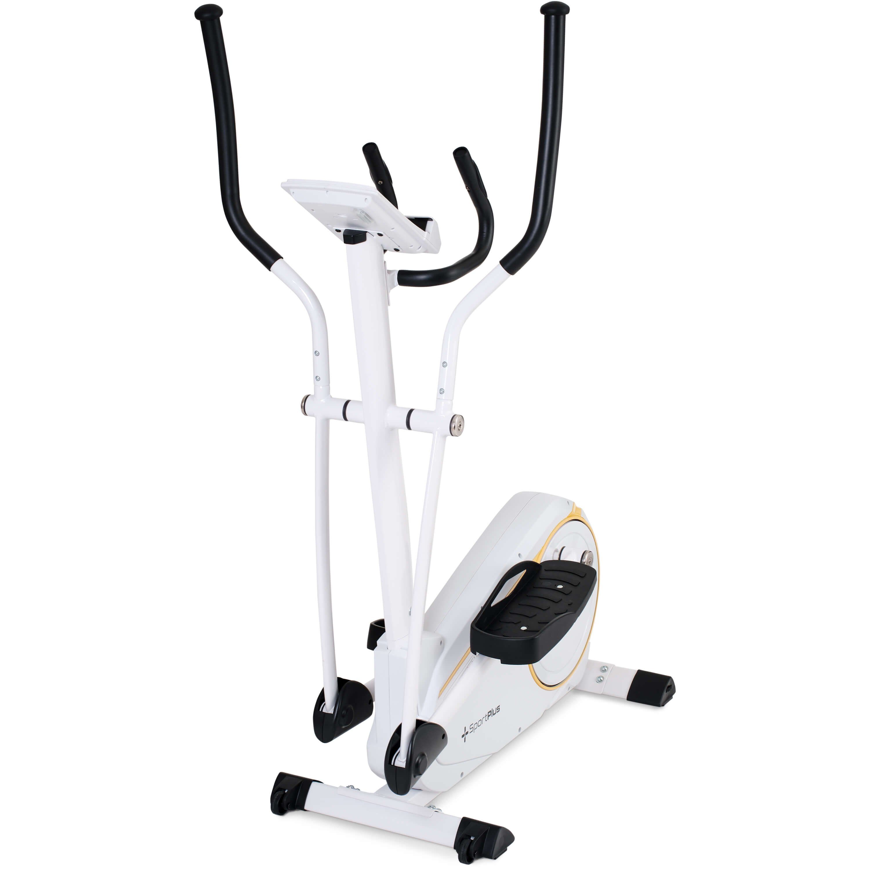 SportPlus Crosstrainer SP-ET-9600-W-iE, Crosstrainer, Ellipsentrainer, 17 kg Schwungmasse, 24 Widerstandsstufen, SP-ET-9600-W-iE