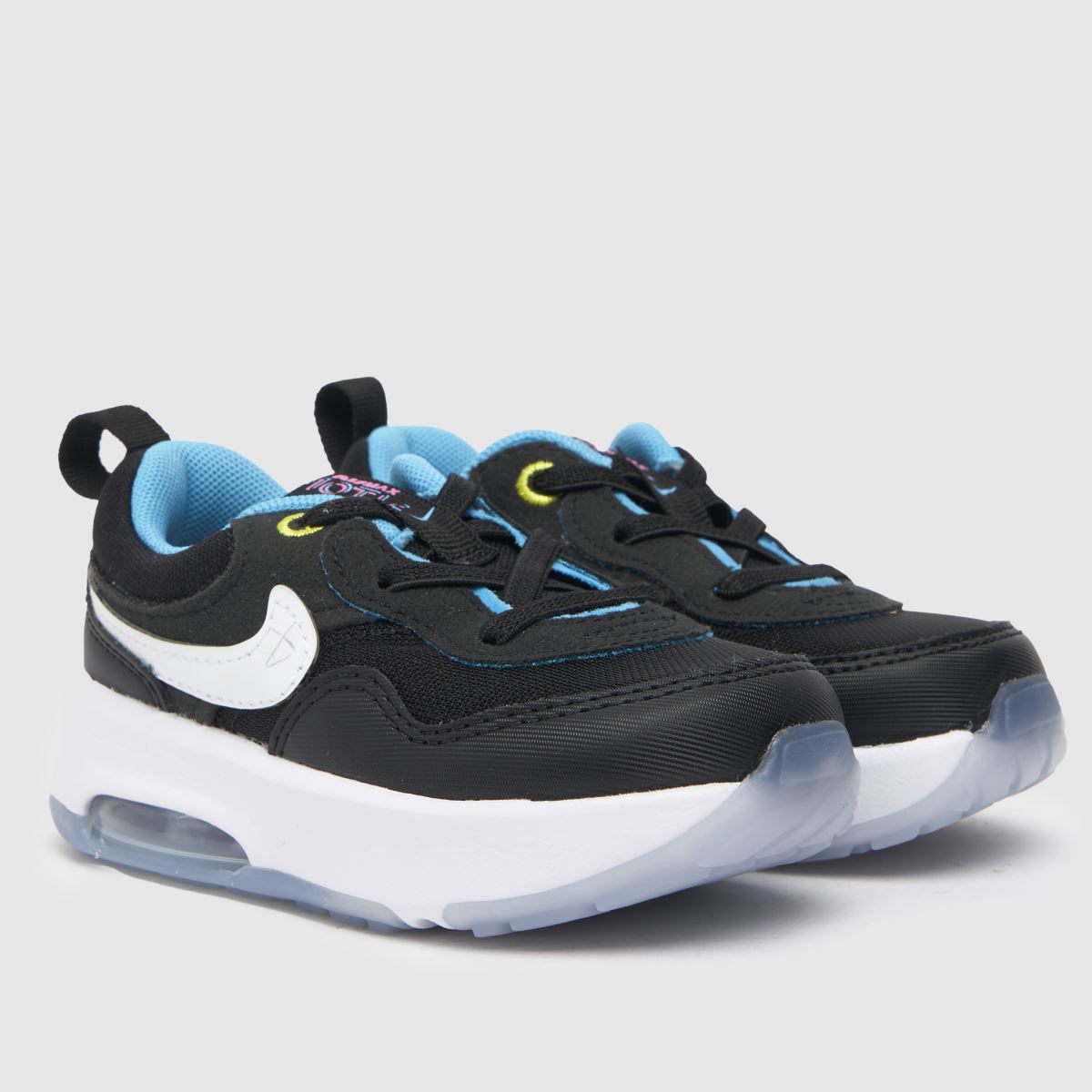 Nike svarta och vita Air Max-motiv för småbarn