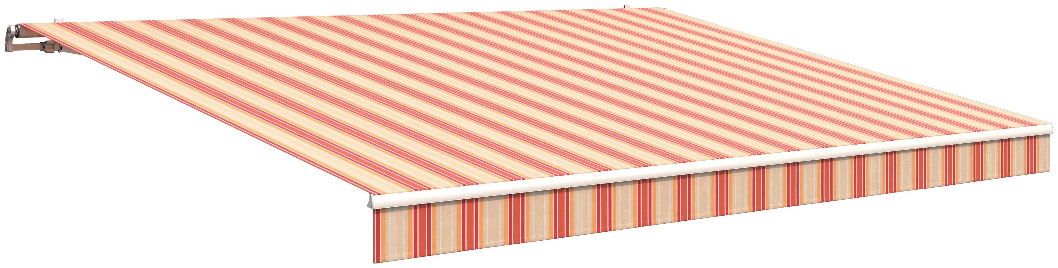 Wismar Gelenkarmmarkise B: 400 cm, in versch. Ausfällen und Dessins