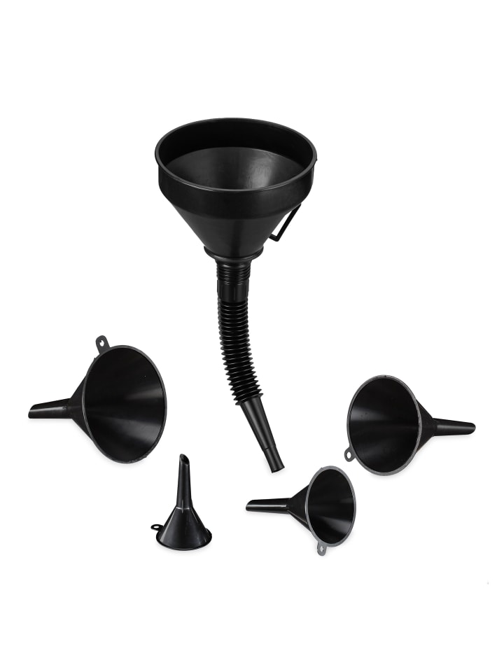 relaxdays 5 tlg. Trichter Set in Schwarz günstig kaufen onesize
