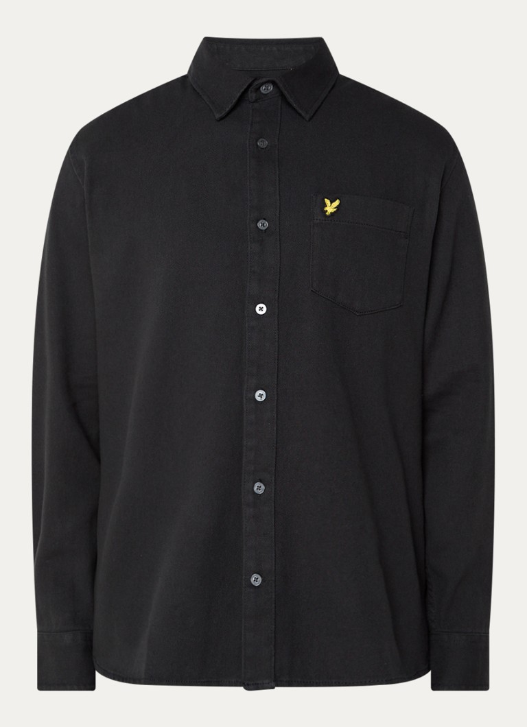 Lyle & Scott košulja od vunene tkanine regularnog kroja s džepom na prsima i vezom logotipa