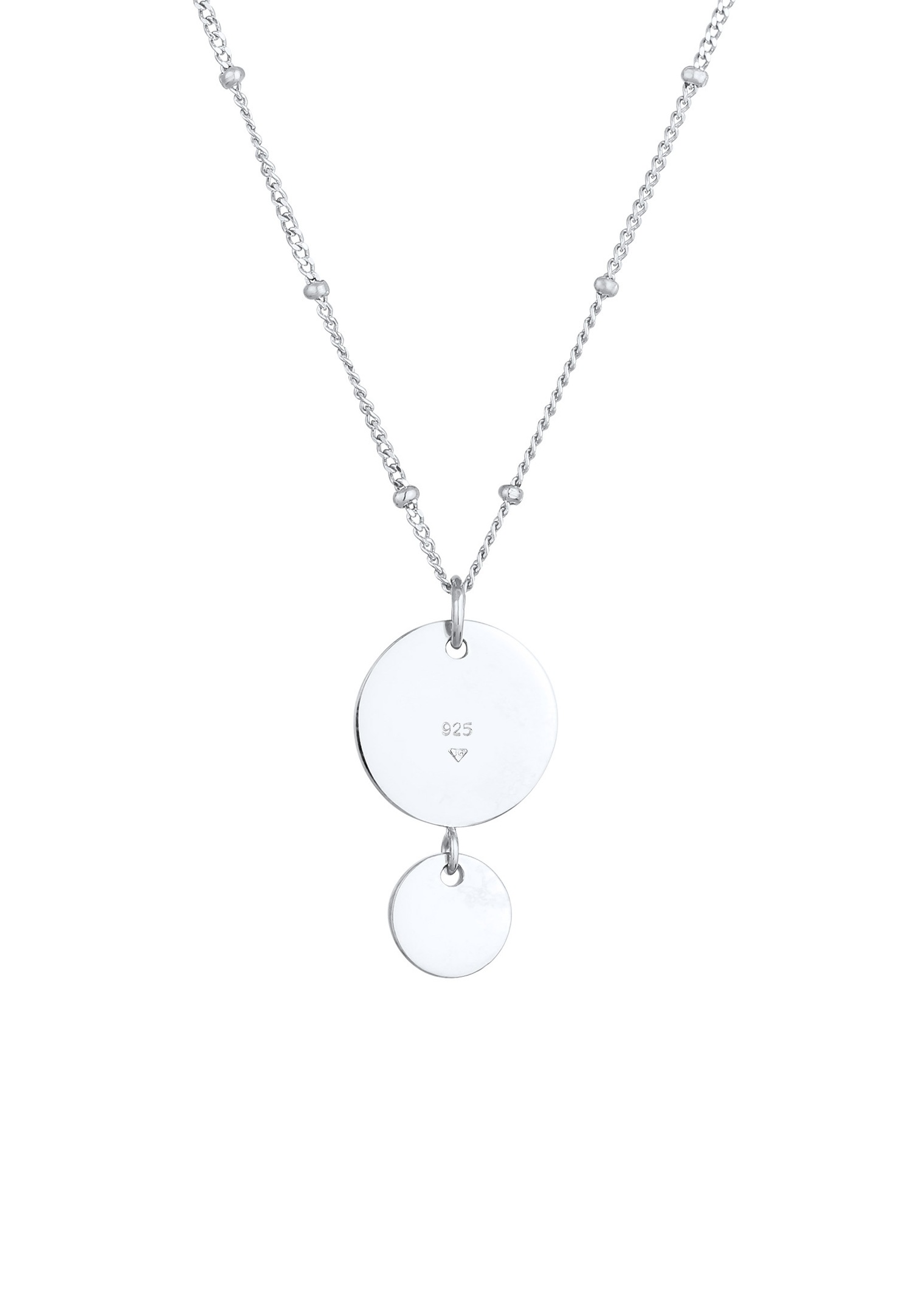 Collar con colgante Elli Plaques con diseño geométrico para mujer - Plata 925/1000